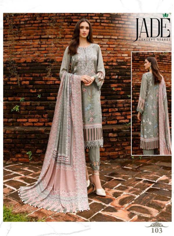 JADE AFLINA Lawn Cotton Designer Exclusive Dress Material